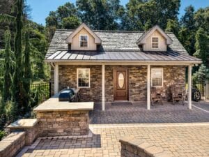 This is an outdoor living project that includes hardscape in Birdsboro, PA.