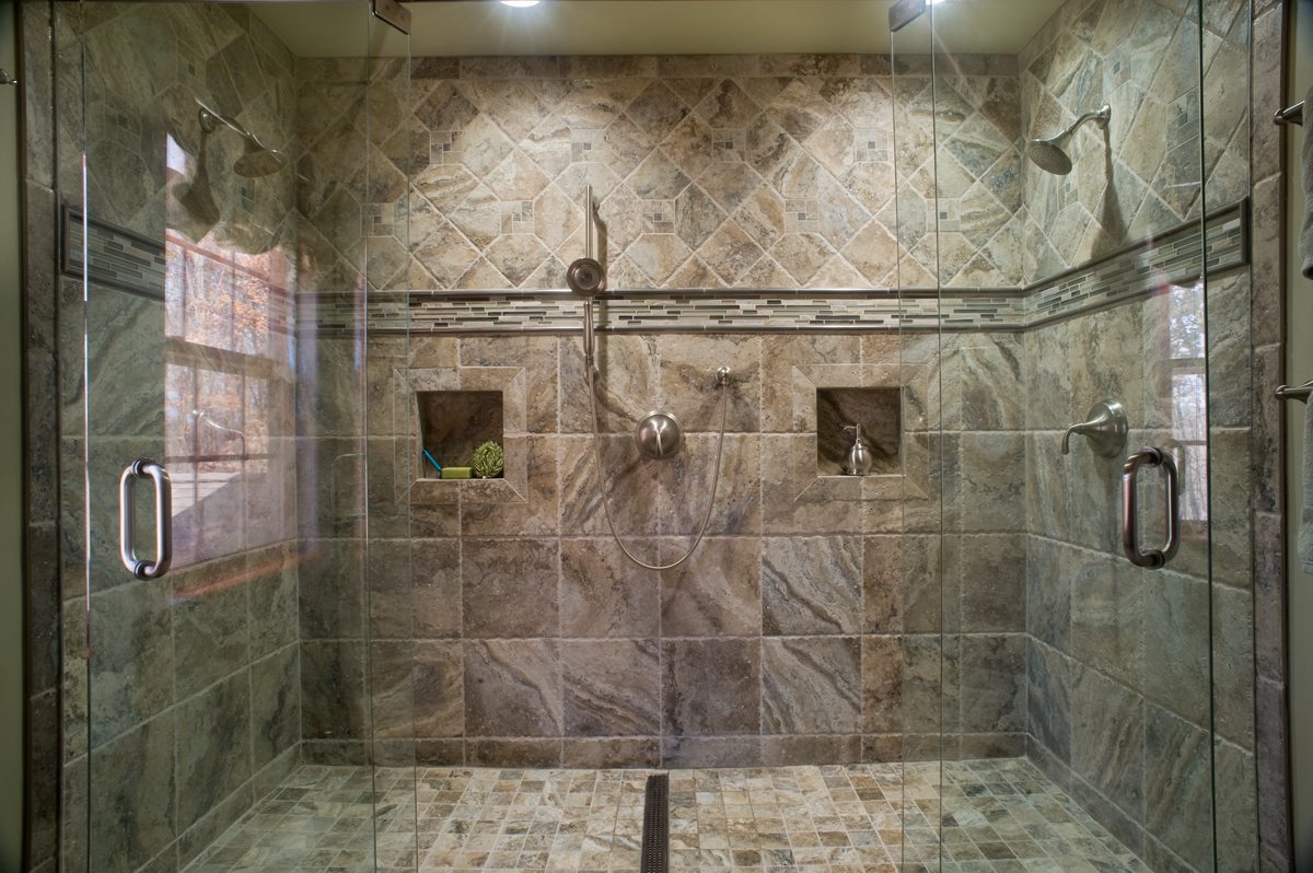 Ryser Bathroom Remodel in Parkton, MD Custom Shower customer tile