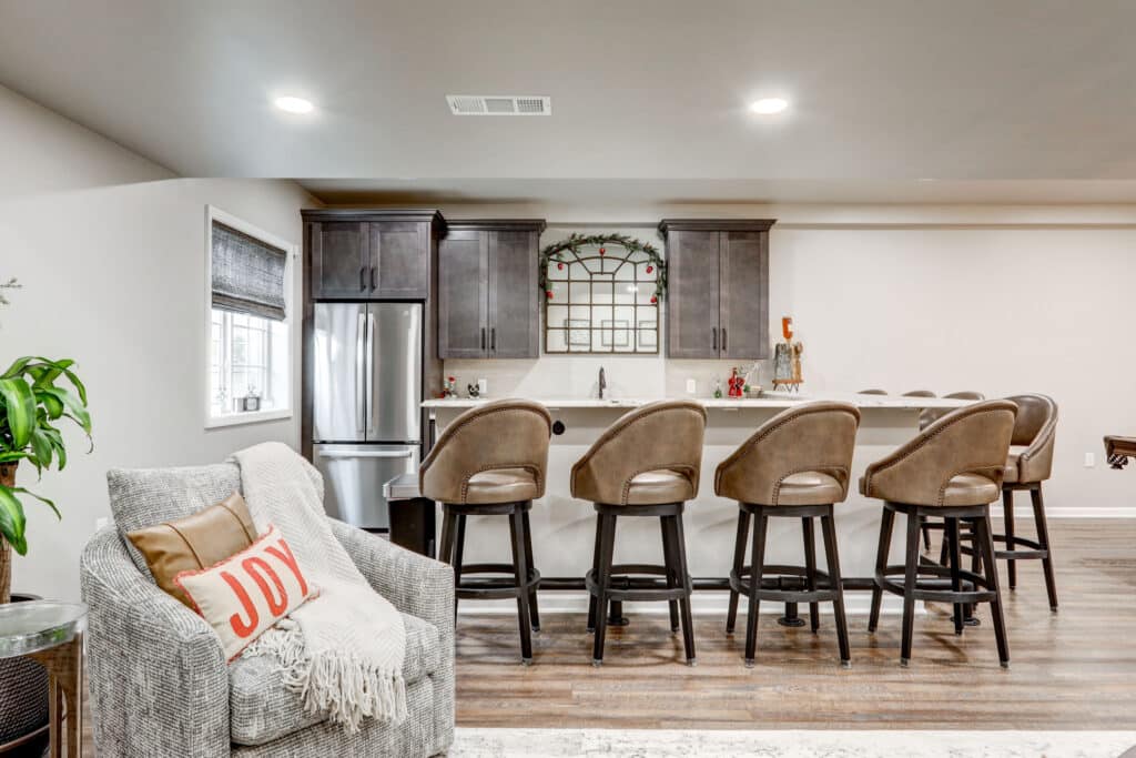 Terry Murphy Basement Remodel and Bathroom Remodel for holiday hosting