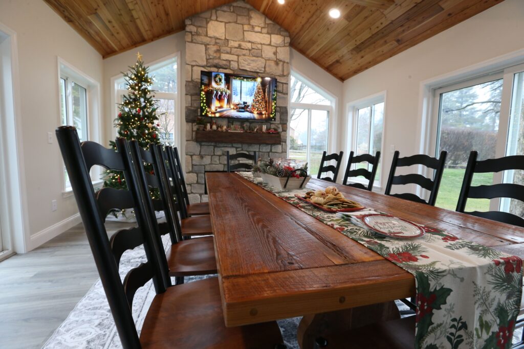 Four-seasons dining room addition to a home in Lancaster, PA.